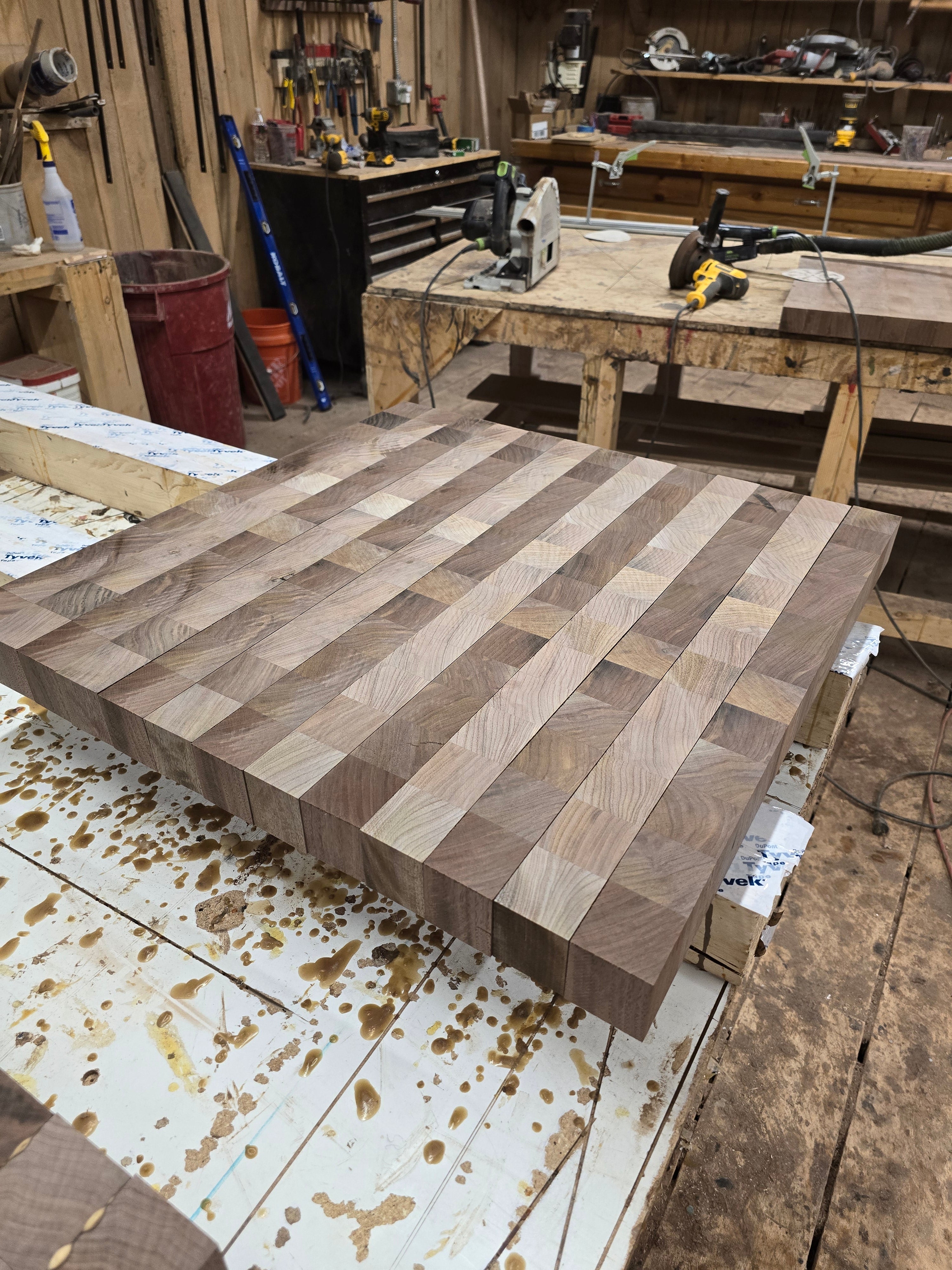 Largest End Grain Butcher Block I have ever built. - Part of a Kitchen Remodel - PART 1